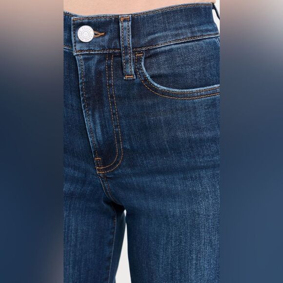 Frame Denim Dark Blue Flare & Wide Leg Jeans - Picture 5 of 12